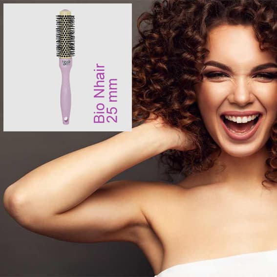 Kit 4 Spazzole Termiche Biologiche per Capelli in Ceramica